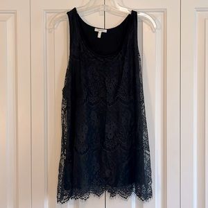 Black Lace-and-Liner Maurice’s Tank